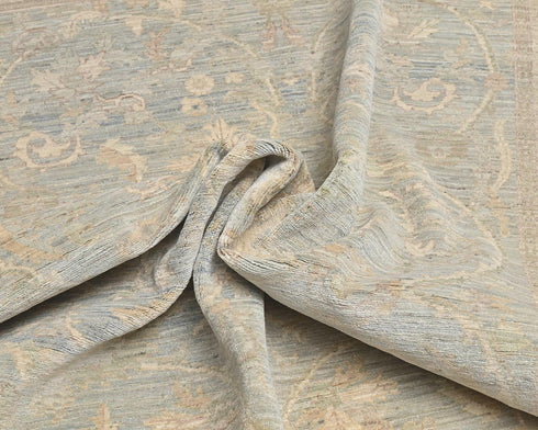 5x7 Chobi Fine Quality Gray Afghan Hand Knotted Wool Area Rug